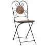 Folding bistro chairs 2 units terracotta ceramic by vidaXL, Garden chairs - Ref: Foro24-4003403, Price: 147,08 €, Discount: %