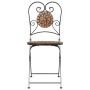 Klappbare Bistrostühle 2 Einheiten aus Terrakotta-Keramik von vidaXL, Gartenstühle - Ref: Foro24-4003403, Preis: 152,88 €, Ra...