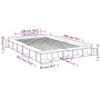 Estructura de cama madera de ingeniería roble Sonoma 140x200 cm de vidaXL, Camas y somieres - Ref: Foro24-3280477, Precio: 18...