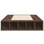Estructura de cama madera de ingeniería marrón roble 90x190 cm de vidaXL, Camas y somieres - Ref: Foro24-3280530, Precio: 119...