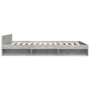 Cama con cajones madera ingeniería gris hormigón 150x200 cm de vidaXL, Camas y somieres - Ref: Foro24-3280744, Precio: 159,72...