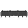 Jardinera con clavijas PP negro 125x40x28,5 cm de vidaXL, Maceteros y jardineras - Ref: Foro24-368012, Precio: 49,20 €, Descu...