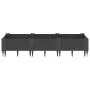 Jardinera con clavijas PP negro 125x40x28,5 cm de vidaXL, Maceteros y jardineras - Ref: Foro24-368012, Precio: 46,91 €, Descu...