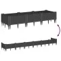 Jardinera con clavijas PP negro 125x40x28,5 cm de vidaXL, Maceteros y jardineras - Ref: Foro24-368012, Precio: 46,91 €, Descu...
