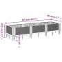 Pflanzgefäß mit schwarzen PP-Heringen 125 x 40 x 28,5 cm von vidaXL, Töpfe und Pflanzgefäße - Ref: Foro24-368012, Preis: 46,9...