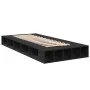 Black engineered wood bed frame 90x200 cm by vidaXL, Beds and slatted bases - Ref: Foro24-3280518, Price: 124,30 €, Discount: %
