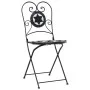 Black and White Ceramic and Iron Mosaic Bistro Set by vidaXL, Garden sets - Ref: Foro24-3216354, Price: 210,32 €, Discount: %