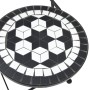 Black and White Ceramic and Iron Mosaic Bistro Set by vidaXL, Garden sets - Ref: Foro24-3216354, Price: 214,00 €, Discount: %