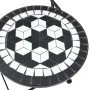 Black and White Ceramic and Iron Mosaic Bistro Set by vidaXL, Garden sets - Ref: Foro24-3216354, Price: 210,32 €, Discount: %
