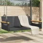 Banco columpio de ratán sintético negro 109x62x40 cm de vidaXL, Bancos de jardín - Ref: Foro24-368143, Precio: 92,69 €, Descu...