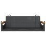 Banco columpio de ratán sintético negro 109x62x40 cm de vidaXL, Bancos de jardín - Ref: Foro24-368143, Precio: 88,94 €, Descu...