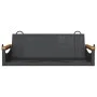 Black synthetic rattan swing bench 109x62x40 cm by vidaXL, garden benches - Ref: Foro24-368143, Price: 92,69 €, Discount: %