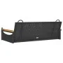 Black synthetic rattan swing bench 109x62x40 cm by vidaXL, garden benches - Ref: Foro24-368143, Price: 92,69 €, Discount: %