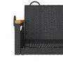Banco columpio de ratán sintético negro 109x62x40 cm de vidaXL, Bancos de jardín - Ref: Foro24-368143, Precio: 92,69 €, Descu...