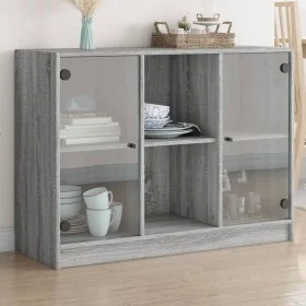 Sonoma graues Sideboard aus Holzwerkstoff, 102 x 37 x 75,5 cm von vidaXL, Sideboards - Ref: Foro24-3295876, Preis: 100,43 €, ...