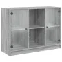 Sonoma gray engineered wood sideboard 102x37x75.5 cm by vidaXL, Sideboards - Ref: Foro24-3295876, Price: 100,43 €, Discount: %