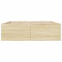 Bettgestell aus Sonoma-Eiche-Holzwerkstoff, 160 x 200 cm von vidaXL, Betten und Lattenroste - Ref: Foro24-3280911, Preis: 149...