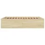Estructura de cama madera de ingeniería roble Sonoma 160x200 cm de vidaXL, Camas y somieres - Ref: Foro24-3280911, Precio: 14...