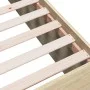 Sonoma oak engineered wood bed frame 160x200 cm by vidaXL, Beds and slatted bases - Ref: Foro24-3280911, Price: 147,17 €, Dis...