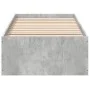 Concrete gray engineered wood bed frame 100x200cm by vidaXL, Beds and slatted bases - Ref: Foro24-3281052, Price: 96,12 €, Di...