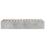 Estructura de cama madera de ingeniería gris hormigón 100x200cm de vidaXL, Camas y somieres - Ref: Foro24-3281052, Precio: 97...