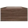 Brown oak engineered wood bed frame 75x190 cm by vidaXL, Beds and slatted bases - Ref: Foro24-3280985, Price: 102,73 €, Disco...