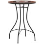 Terracotta and white ceramic mosaic bistro table Ø50x70 cm by vidaXL, Garden tables - Ref: Foro24-4003401, Price: 77,02 €, Di...