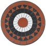Terracotta and white ceramic mosaic bistro table Ø50x70 cm by vidaXL, Garden tables - Ref: Foro24-4003401, Price: 77,02 €, Di...