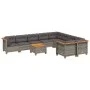 10-piece garden sofa set with gray synthetic rattan cushions by vidaXL, Garden sets - Ref: Foro24-3262008, Price: 752,72 €, D...