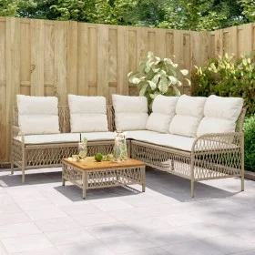 2-piece garden sofa set and brown synthetic rattan cushions by vidaXL, Garden sets - Ref: Foro24-368735, Price: 414,91 €, Dis...