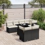 8-piece garden sofa set and black synthetic rattan cushions by vidaXL, Garden sets - Ref: Foro24-3266406, Price: 503,07 €, Di...