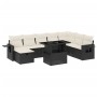 8-teiliges Gartensofa-Set und schwarze synthetische Rattankissen von vidaXL, Gartensets - Ref: Foro24-3275026, Preis: 541,02 ...