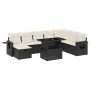 8-teiliges Gartensofa-Set und schwarze synthetische Rattankissen von vidaXL, Gartensets - Ref: Foro24-3275026, Preis: 568,10 ...