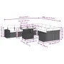 11-piece garden sofa set and black synthetic rattan cushions by vidaXL, Garden sets - Ref: Foro24-3269426, Price: 719,21 €, D...