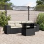 5-teiliges Gartenmöbel-Set und schwarze synthetische Rattankissen von vidaXL, Gartensets - Ref: Foro24-3268986, Preis: 343,79...