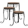 Soportes para plantas 3 uds cerámica terracota de vidaXL, Soportes para macetas - Ref: Foro24-4003393, Precio: 70,75 €, Descu...