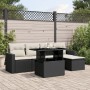 6-piece garden sofa set and black synthetic rattan cushions by vidaXL, Garden sets - Ref: Foro24-3267236, Price: 372,93 €, Di...