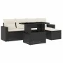 6-teilige Gartensofagarnitur und schwarze synthetische Rattankissen von vidaXL, Gartensets - Ref: Foro24-3267236, Preis: 380,...