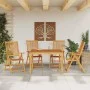 Garten-Essgruppe 5-teilig aus massivem Akazienholz von vidaXL, Gartensets - Ref: Foro24-3295256, Preis: 414,63 €, Rabatt: %
