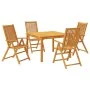 Garten-Essgruppe 5-teilig aus massivem Akazienholz von vidaXL, Gartensets - Ref: Foro24-3295256, Preis: 414,63 €, Rabatt: %