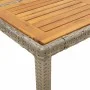 7-piece garden dining set with gray acacia PE rattan cushions by vidaXL, Garden sets - Ref: Foro24-3278637, Price: 610,46 €, ...