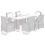 Garden dining set 7 pieces and gray synthetic rattan cushions by vidaXL, Garden sets - Ref: Foro24-3262785, Price: 1,00 €, Di...