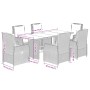 Set comedor jardín 7 pzas y cojines ratán sintético gris de vidaXL, Conjuntos de jardín - Ref: Foro24-3262785, Precio: 1,00 €...