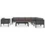 Garden furniture 8 pieces and cushions anthracite synthetic rattan by vidaXL, Garden sets - Ref: Foro24-49402, Price: 772,04 ...