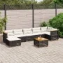 8-piece garden sofa set and black synthetic rattan cushions by vidaXL, Garden sets - Ref: Foro24-3261932, Price: 571,81 €, Di...