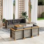 7-piece garden sofa set with gray synthetic rattan cushions by vidaXL, Garden sets - Ref: Foro24-3261738, Price: 509,59 €, Di...