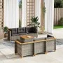 7-piece garden sofa set with gray synthetic rattan cushions by vidaXL, Garden sets - Ref: Foro24-3261738, Price: 532,05 €, Di...