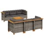 7-piece garden sofa set with gray synthetic rattan cushions by vidaXL, Garden sets - Ref: Foro24-3261738, Price: 509,59 €, Di...