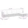 Garden sofa set with cushions 5 pieces gray synthetic rattan by vidaXL, Garden sets - Ref: Foro24-3261786, Price: 400,70 €, D...