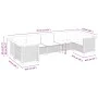 7-piece garden sofa set with gray synthetic rattan cushions by vidaXL, Garden sets - Ref: Foro24-3261972, Price: 621,55 €, Di...
